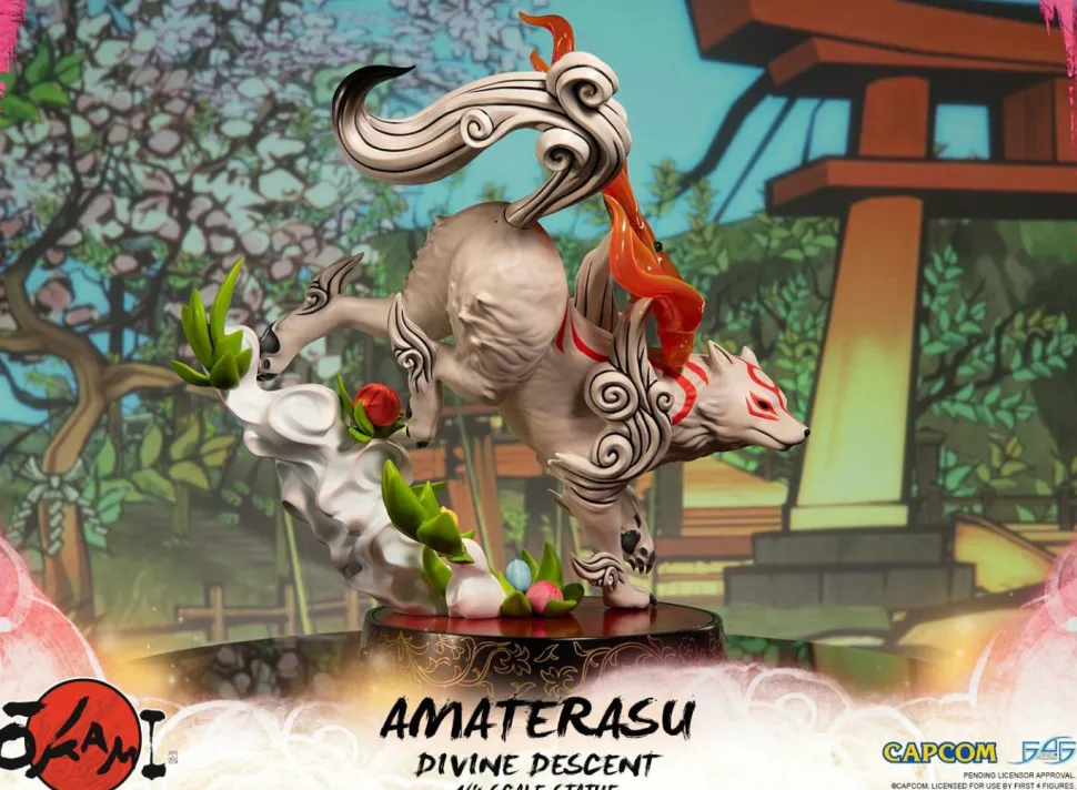 Okami - Amaterasu Divine Descent 1/4 Scale Statue