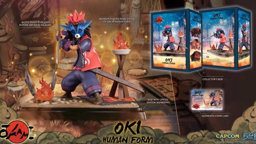 Okami - Oki in Human Form 17” Statue