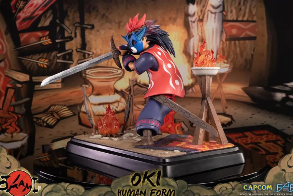 Okami - Oki in Human Form 17” Statue