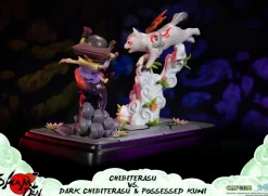 Okamiden - Chibiterasu vs. Dark Chibiterasu & Possessed Kuni 13” Statue