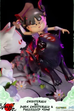 Okamiden - Chibiterasu vs. Dark Chibiterasu & Possessed Kuni 13” Statue