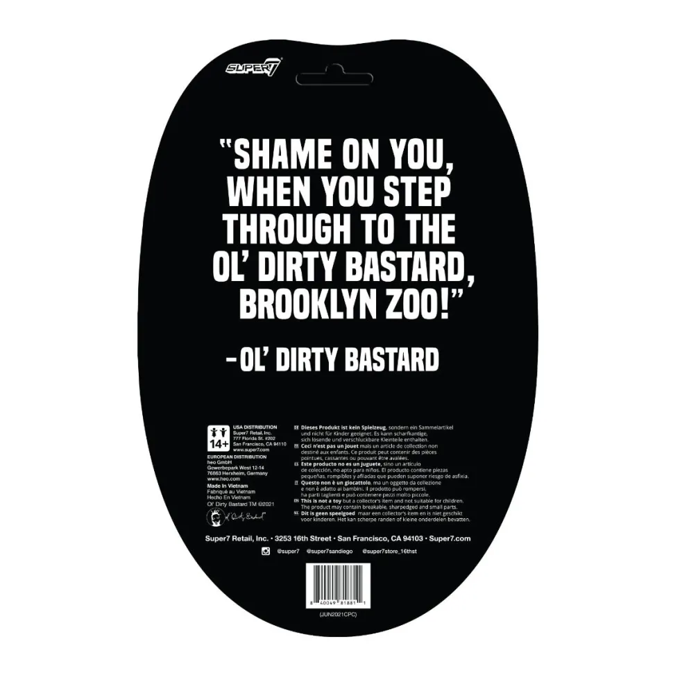 Ol' Dirty Bastard - Brooklyn Zoo ReAction 3.75” Action Figure