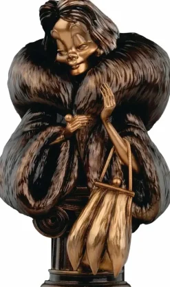 One Hundred and One Dalmatians (1961) - Cruella De Vil Disney Villains Series 6" Faux Bronze Bust