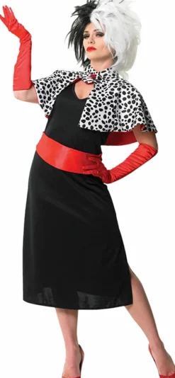 One Hundred and One Dalmatians (1961) - Cruella De Vil Disney Villains Deluxe Women's Adult Costume