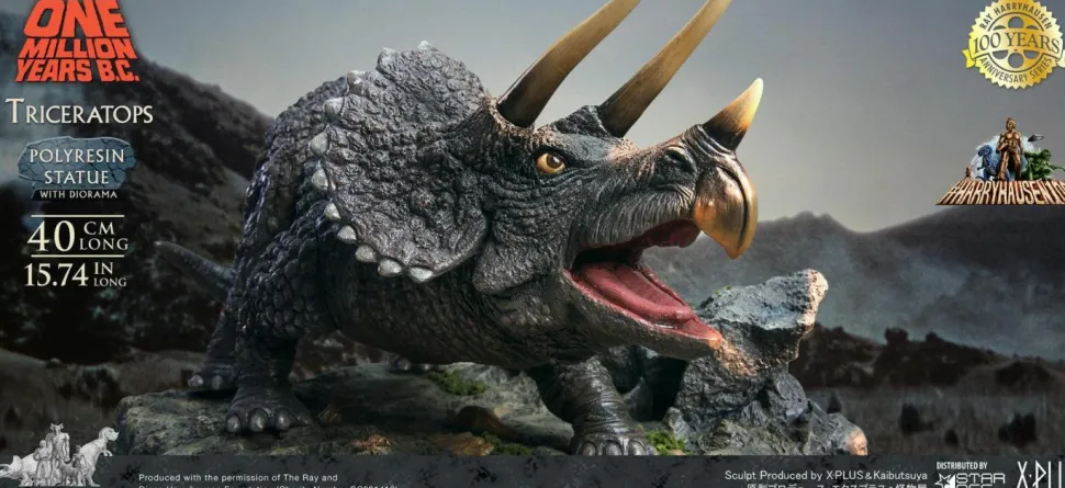 One Million Years B.C. - Triceratops 7” Statue
