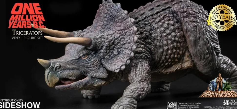 One Million Years B.C. - Triceratops & Loana Vinyl Figure Set (Set of 2)