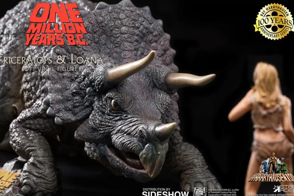 One Million Years B.C. - Triceratops & Loana Vinyl Figure Set (Set of 2)