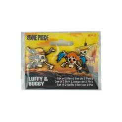 One Piece (2023) - Monkey D. Luffy & Buggy the Clown Enamel Pin 2-Pack