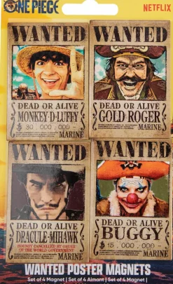 One Piece (2023) - Wanted Poster Magnets 4-Pack