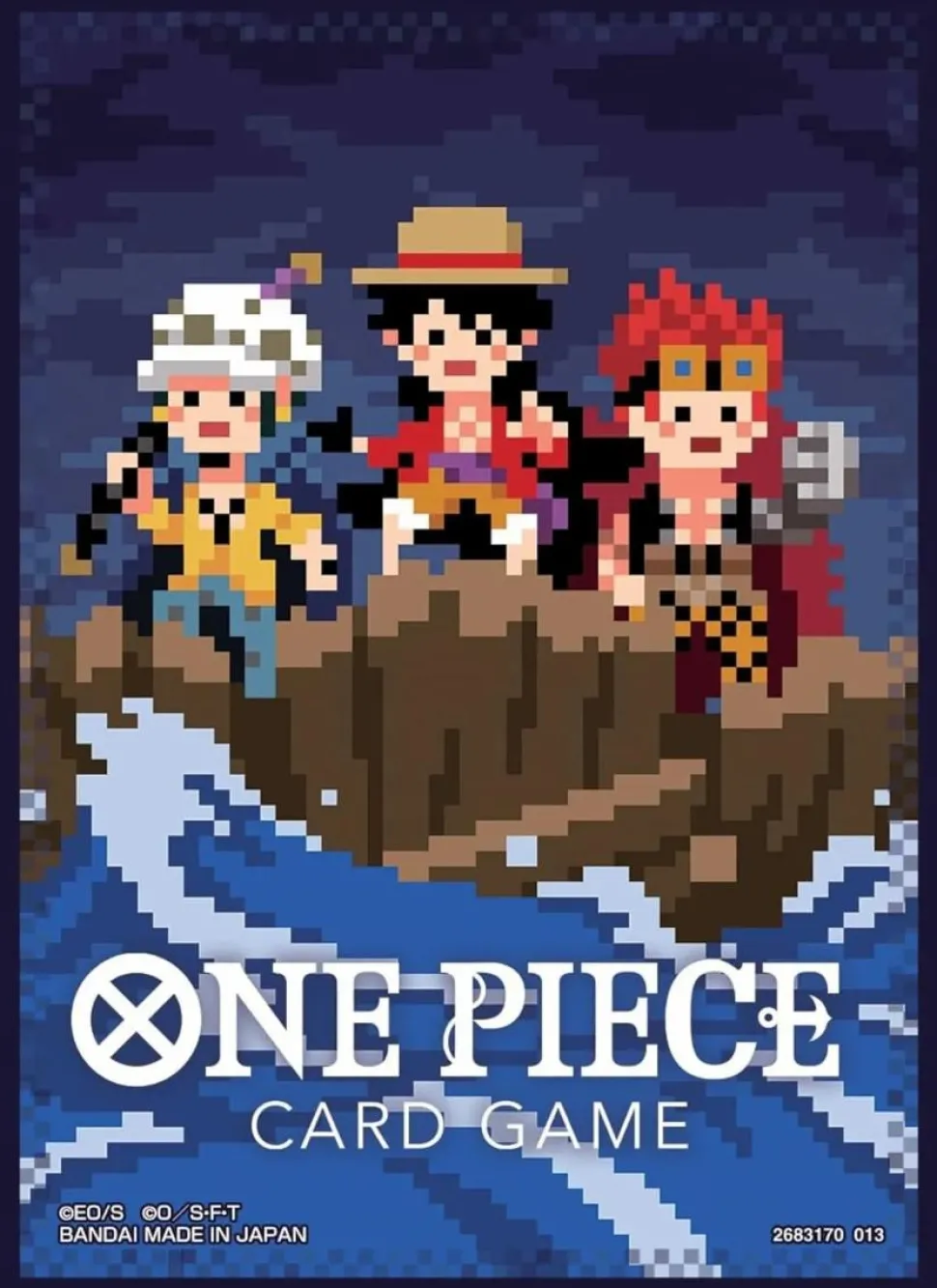 One Piece - Card Game The Three Captains 8-Bit Dots Standard Deck Protector Sleeves (70 Count)