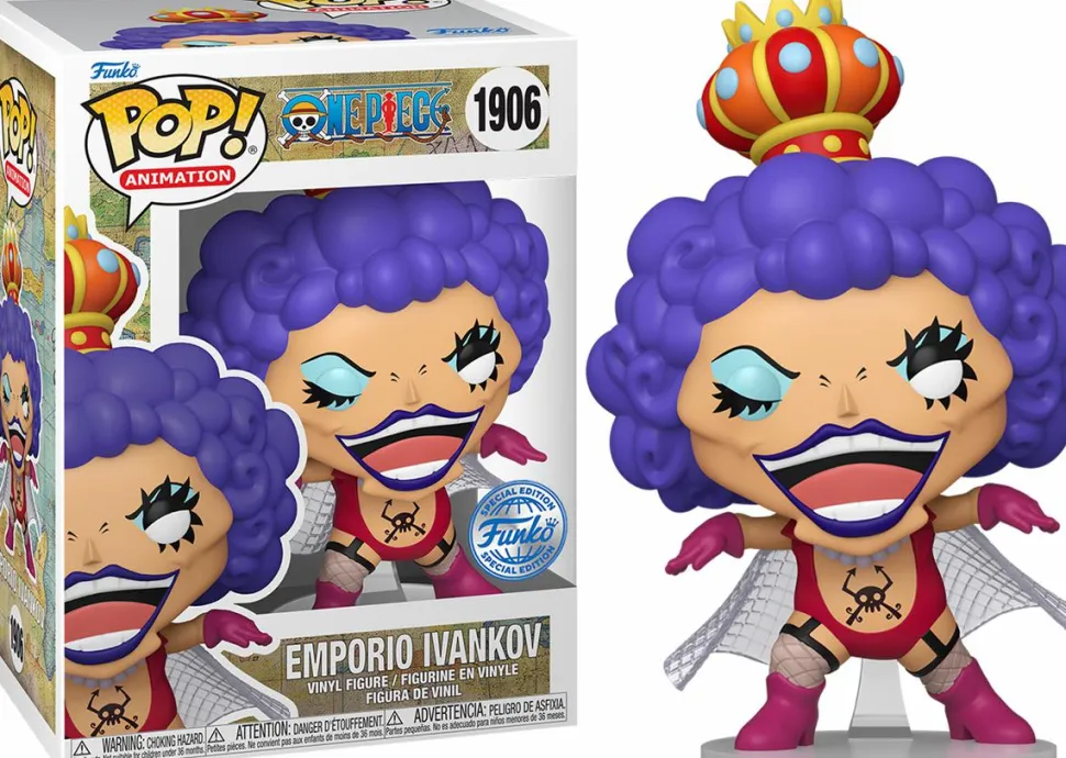 One Piece - Emporio Ivankov Pop! Vinyl Figure in Acrylic Pop! Protector (Popcultcha Exclusive)