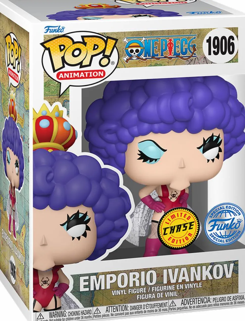 One Piece - Emporio Ivankov Pop! Vinyl Figure in Acrylic Pop! Protector (Popcultcha Exclusive)