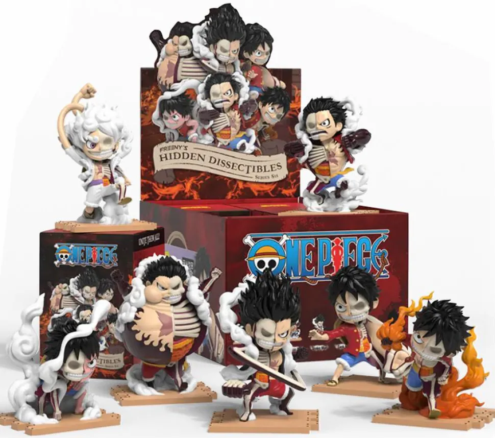 One Piece - Freeny's Hidden Dissectibles Series 06 Luffy's Gears Edition Blind Box Vinyl Figure (Display of 6)