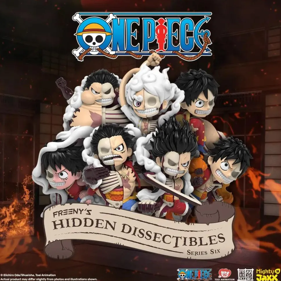 One Piece - Freeny's Hidden Dissectibles Series 06 Luffy's Gears Edition Blind Box Vinyl Figure (Display of 6)