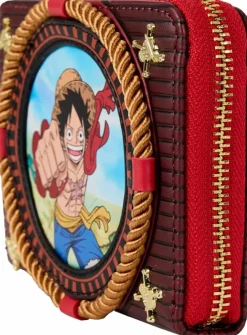 One Piece - Luffy 4" Faux Leather Zip-Around Wallet
