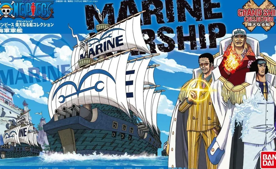 One Piece - Marine Ship Grand Ship Collection Scaled Replica Model Kit
