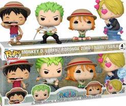 One Piece - Monkey D. Luffy, Roronoa Zoro, Nami & Sanji Pop! Vinyl Figure 4-Pack