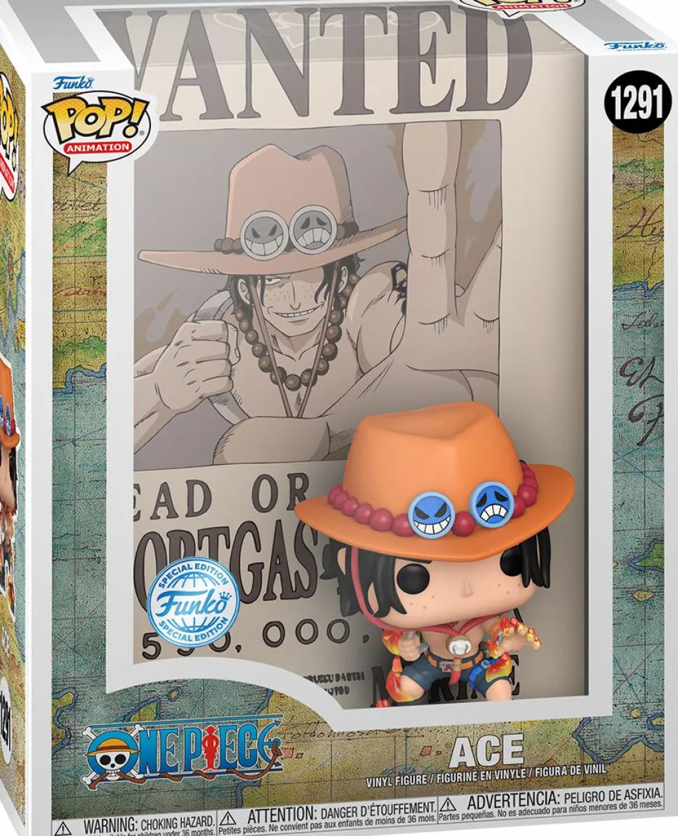 One Piece - Portgas D. Ace Wanted Poster Pop! Cover Vinyl Figure