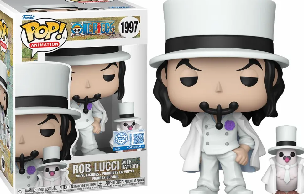 One Piece - Rob Lucci with Hattori Pop! Vinyl Figure