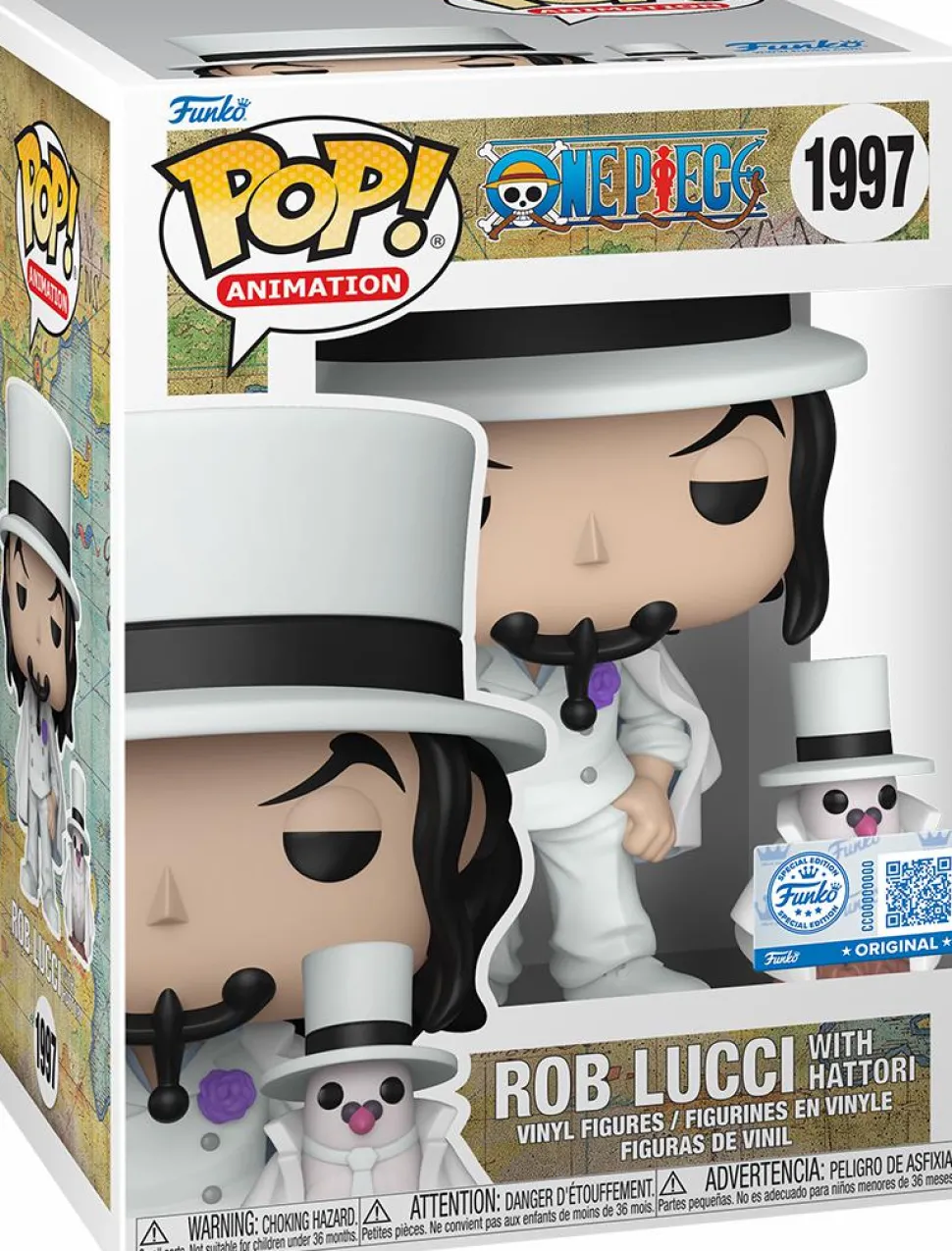 One Piece - Rob Lucci with Hattori Pop! Vinyl Figure