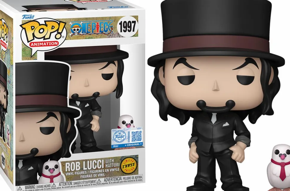 One Piece - Rob Lucci with Hattori Pop! Vinyl Figure