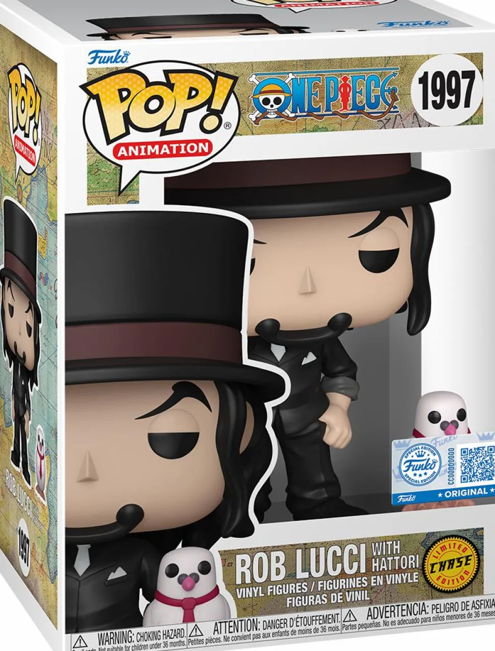 One Piece - Rob Lucci with Hattori Pop! Vinyl Figure