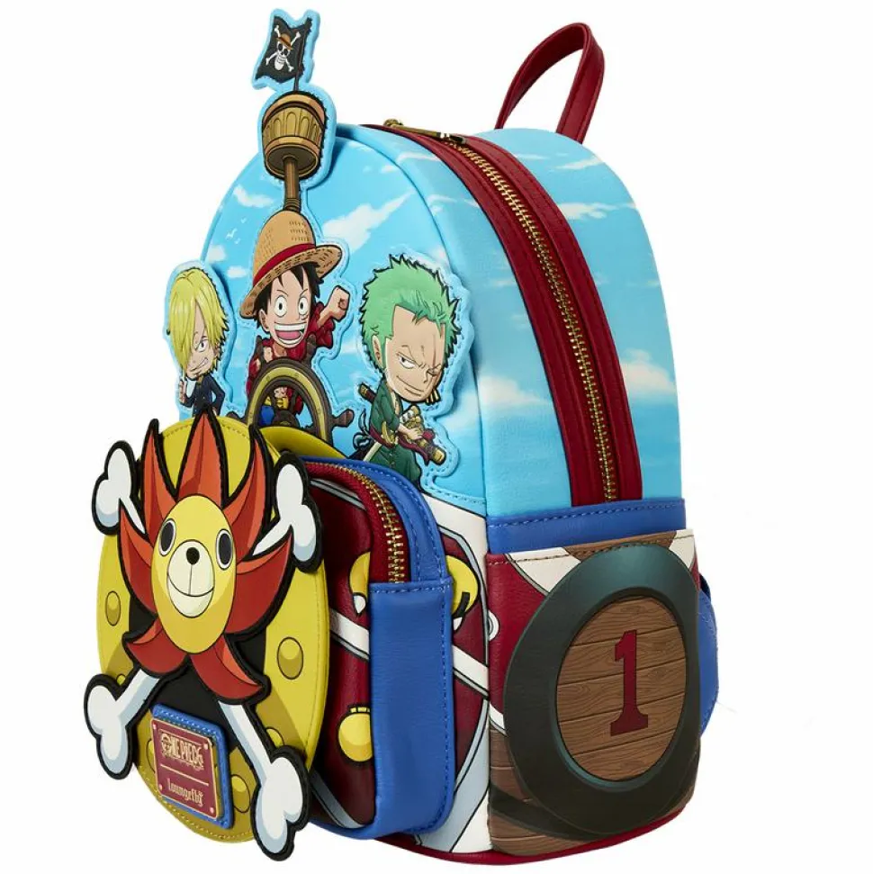 One Piece - Thousand Sunny Ship 10" Faux Leather Mini Backpack