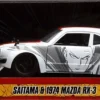 One Punch Man - Saitama & 1974 Mazda RX-3 1/24th Scale Die-Cast Vehicle Replica