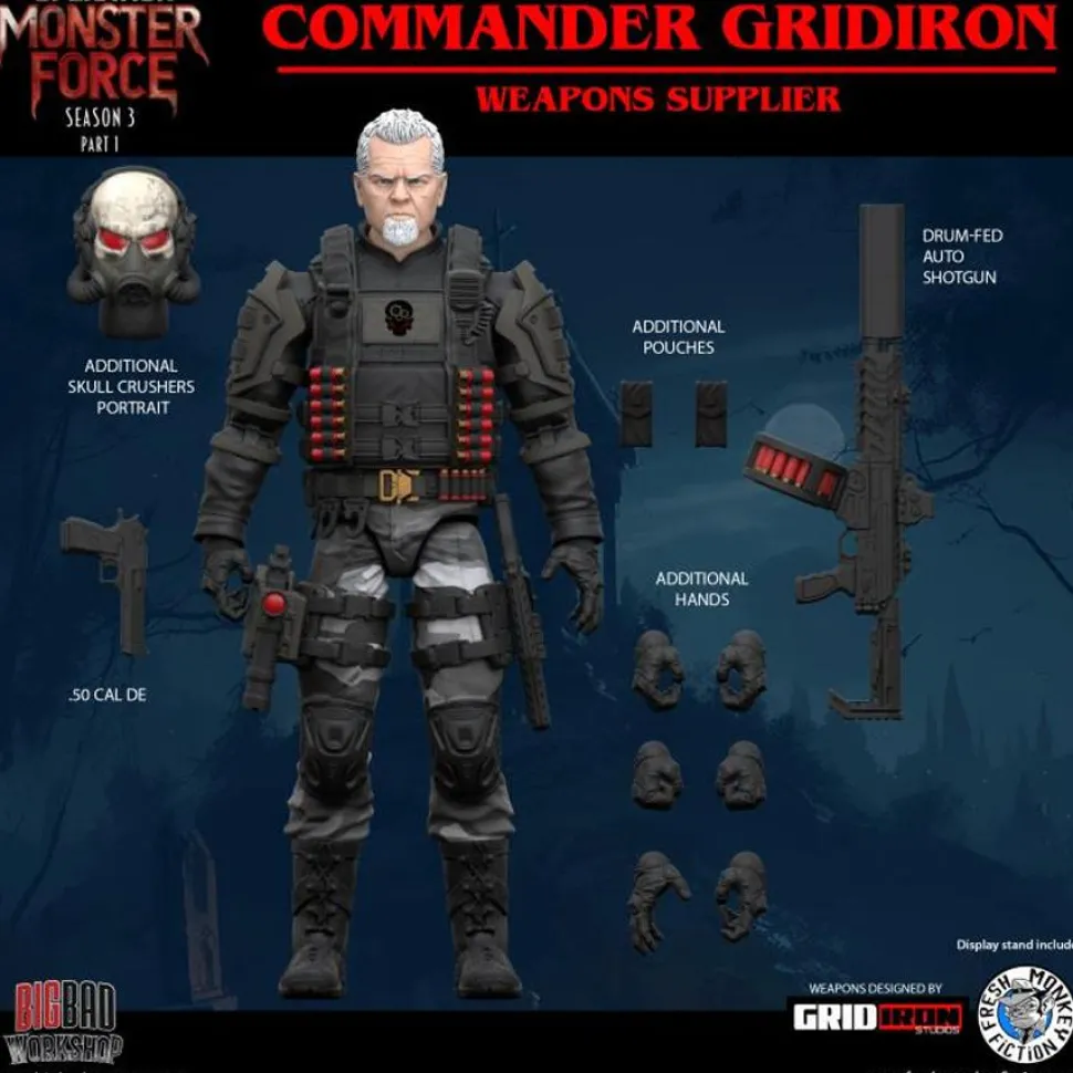 Operation: Monster Force - Commander Gridiron 1/12th Scale Action Figure (Season 03)