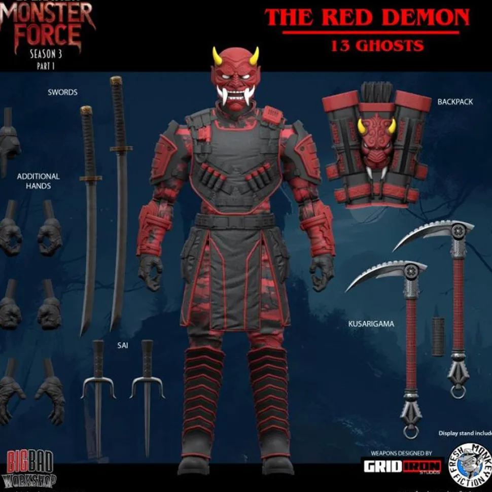 Operation: Monster Force - 13 Ghost The Red Demon 1/12th Scale Action Figure (Season 03)