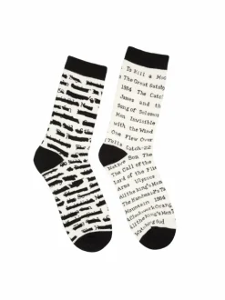 Out of Print - Banned Books Unisex Socks (Large)