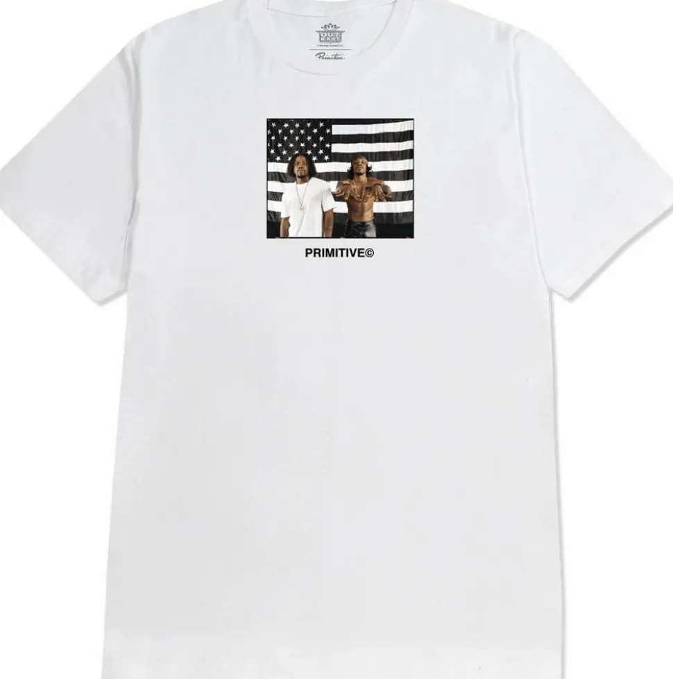 Outkast - Outkast x Primitive Stripes White T-Shirt