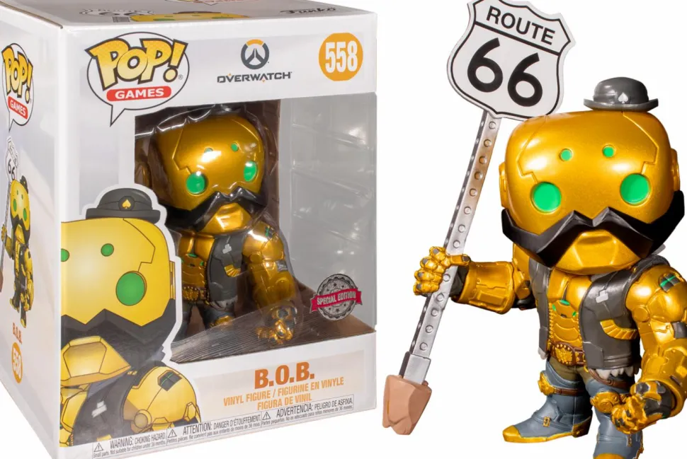 Overwatch - B.O.B. Gold Metallic 6" Super Sized Pop! Vinyl Figure