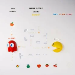 Pac-Man - Pac-Man & Blinky Comic Ons Vinyl Wall Decal Stickers