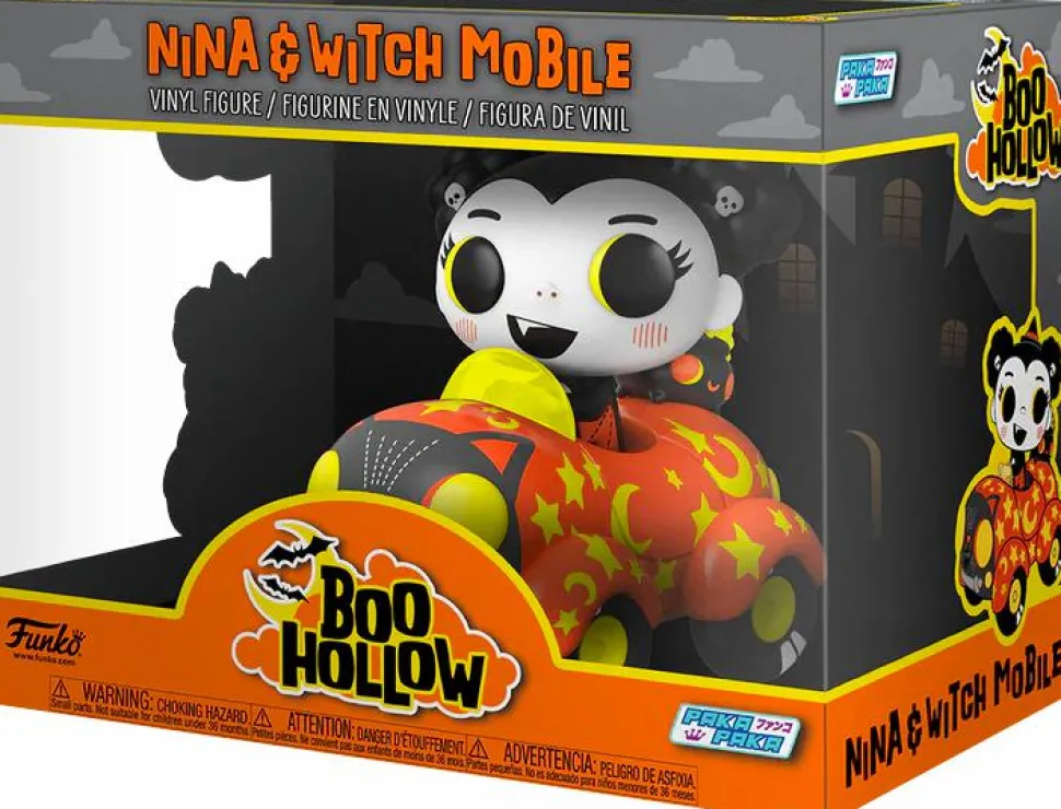 Paka Paka: Boo Hollow - Nina with Witch Mobile Vinyl Ride Figure