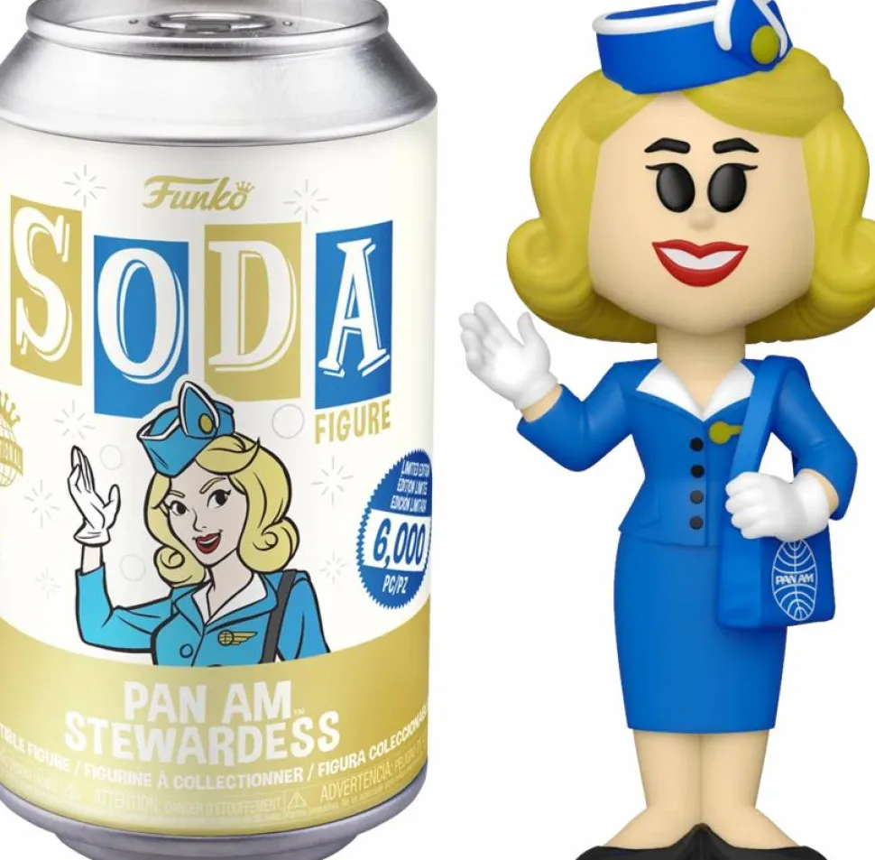 Pan Am - Stewardess Vinyl SODA Figure in Collector Can (International Edition)