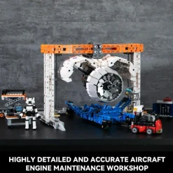 Pantasy - Aircraft Engine Maintenance Workshop Joyride Series Building Block Construction Set (1815 Pieces)