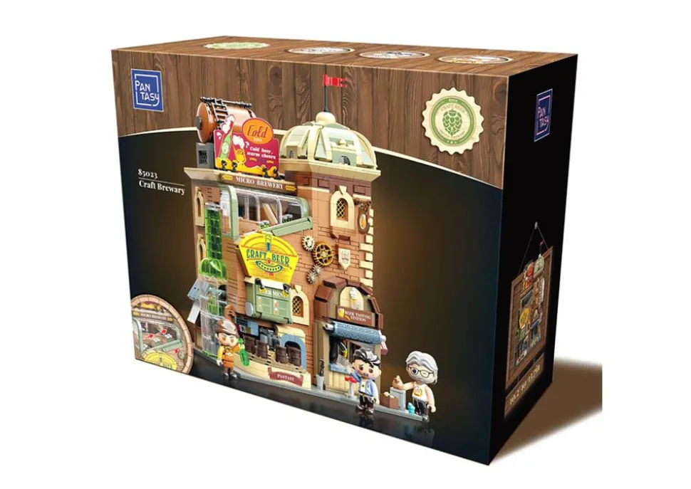Pantasy - Craft Brewery Retro Series Building Block Construction Set (3445 Pieces)