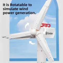 Pantasy - Envision Wind Turbine Joyride Series Building Block Construction Set (463 Pieces)