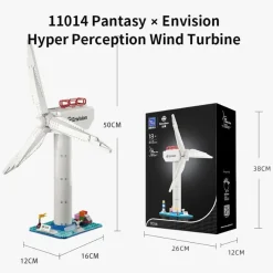 Pantasy - Envision Wind Turbine Joyride Series Building Block Construction Set (463 Pieces)