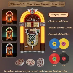 Pantasy - Jukebox Retro Series Building Block Construction Set (1273 Pieces)
