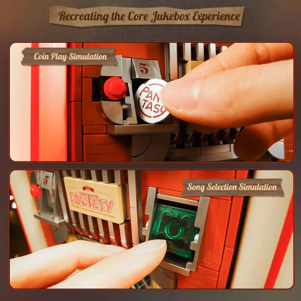 Pantasy - Jukebox Retro Series Building Block Construction Set (1273 Pieces)