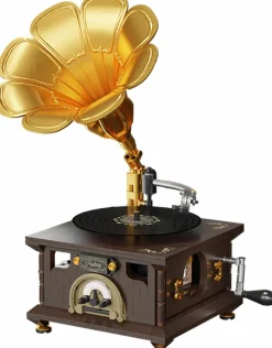 Pantasy - Retro Gramophone Retro Collection Building Block Construction Set (646 Pieces)