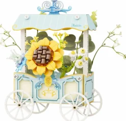Pantasy - Sunflower Cart Flower Series Building Block Construction Set (265 Pieces)