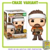 Parks and Recreation - Hunter Ron Pop! Vinyl Figure in Acrylic Pop! Protector (Chase Variant)