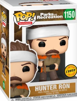 Parks and Recreation - Hunter Ron Pop! Vinyl Figure in Acrylic Pop! Protector (Chase Variant)
