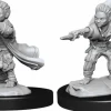 Pathfinder Battles - Male Halfling Wizard Deep Cuts Unpainted Miniature Figure 2-Pack