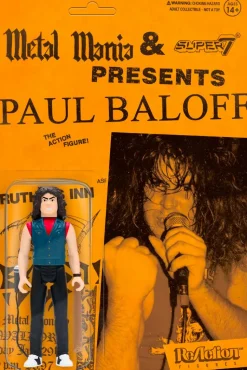 Paul Baloff - Paul Baloff ReAction 3.75” Action Figure & Metal Mania Tribute Issue Fanzine Set