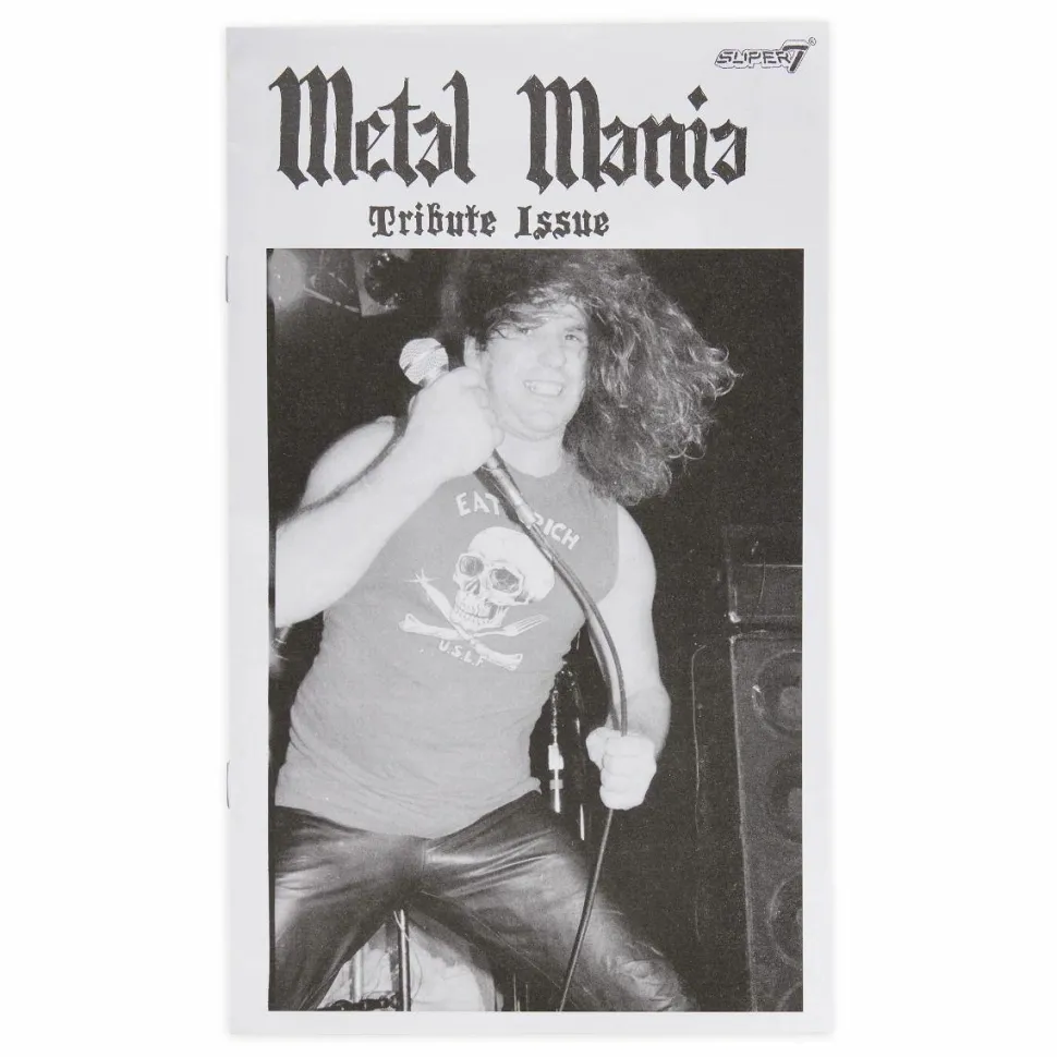 Paul Baloff - Paul Baloff ReAction 3.75” Action Figure & Metal Mania Tribute Issue Fanzine Set