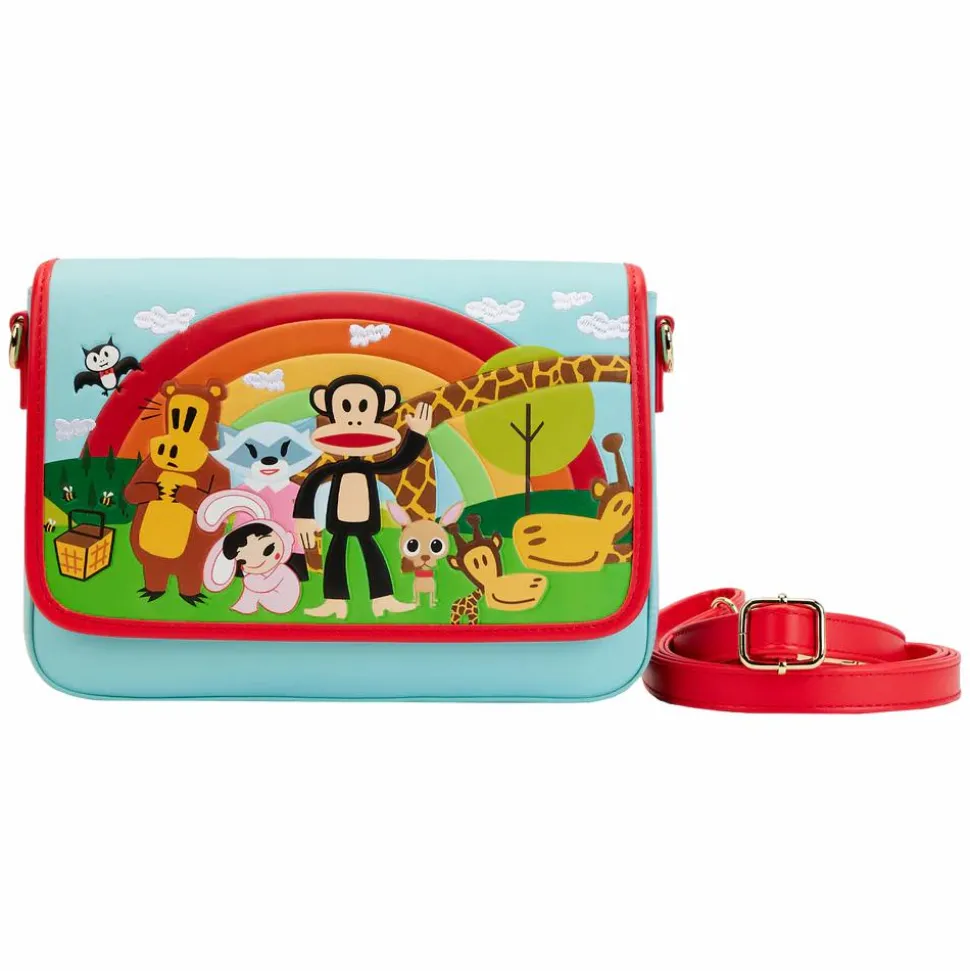 Paul Frank - Rainbow Group 7” Faux Leather Crossbody Bag